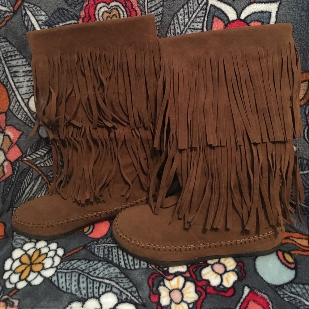 Rampage Chrisalee Fringe boots